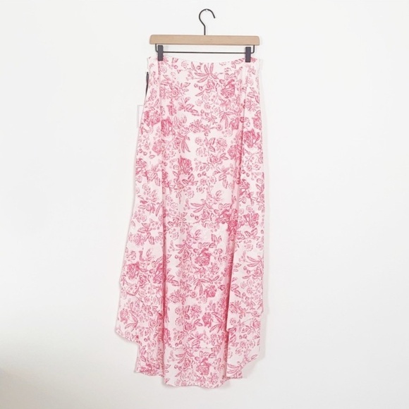 NWT 1. State Porcelain Floral Ruffled Maxi Skirt - Picture 7 of 8
